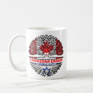 Israel Israeli Canadian Canada Tree Roots Flag Coffee Mug