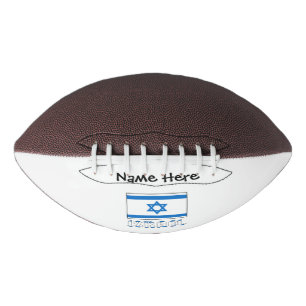 Israel Israeli Flag Black Personalization Football