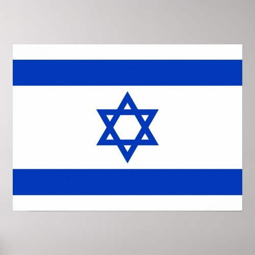 Israel  Israeli Flag Poster