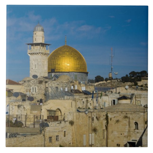 Israel, Jerusalem, Dome of the Rock Ceramic Tile (Front)