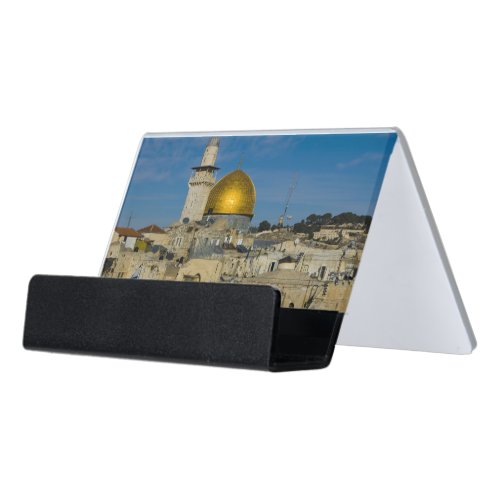 Israel Jerusalem Dome of the Rock Desk Business Card Holder