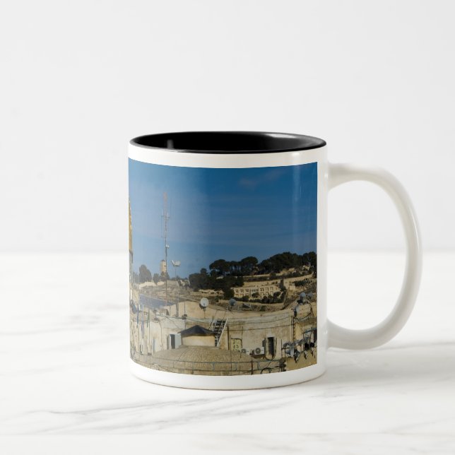 Israel, Jerusalem, Dome of the Rock Two-Tone Coffee Mug (Right)
