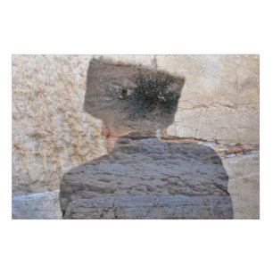 Israel Jerusalem Kotel art Faux Canvas Print