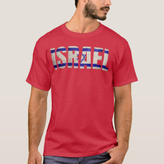 Israel Jewish Israeli Flag Star of David Pride Vin T-Shirt
