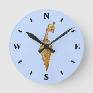 Israel Map Clock