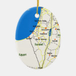 Israel Map.jpg Ceramic Ornament at Zazzle