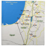 Israel Map.jpg Cloth Napkin at Zazzle