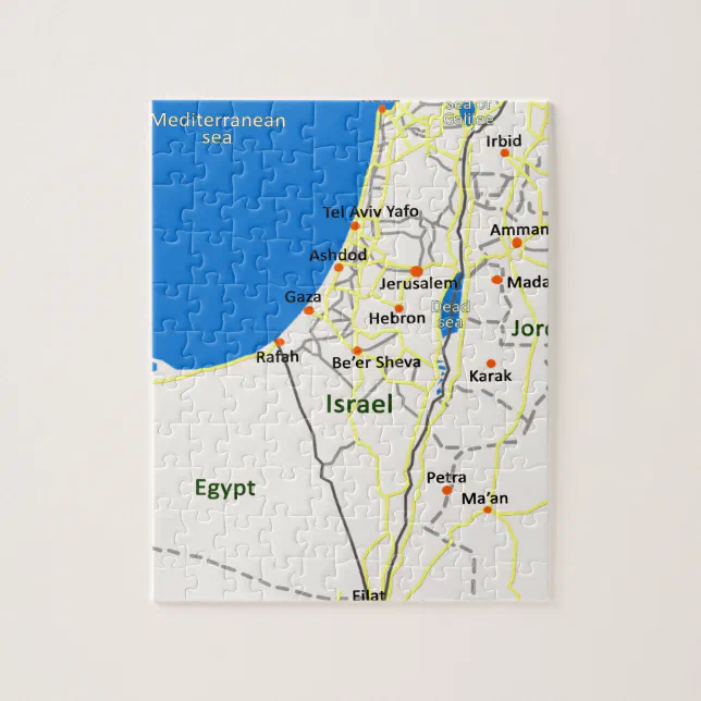 Israel map.JPG Jigsaw Puzzle | Zazzle