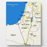 Israel Map.jpg Plaque at Zazzle