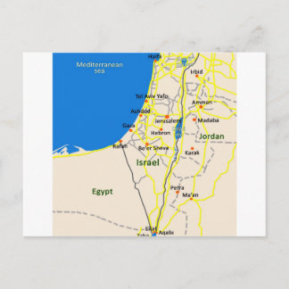 Israel map.JPG Postcard