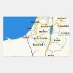 Israel Map.jpg Rectangular Sticker at Zazzle