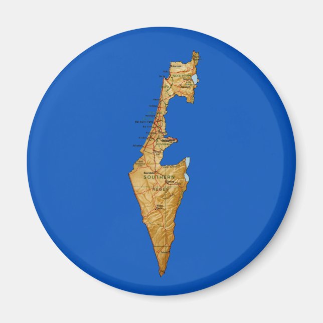 Israel Map Magnet (Front)