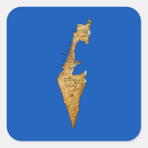 Israel Map Sticker