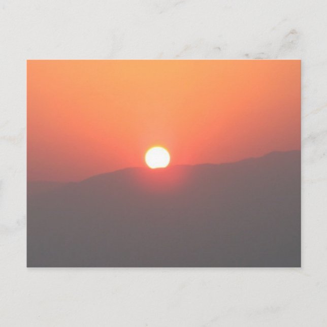 Israel Masada Sunrise Postcard - Customized (Front)