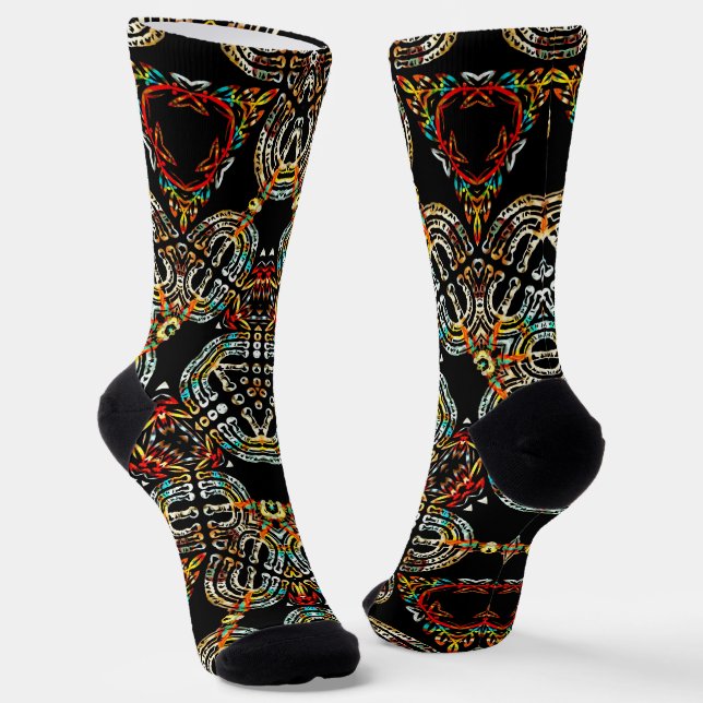 israel menorah  socks (Angled)