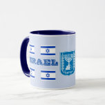 Israel Modern Mug<br><div class="desc">Whether one has visited Israel or is of Israeli heritage here is a great mug for home or work. The mug can be easily customized and makes a great gift for any occasion. #israel  #israelsymbols #israelmug   https://azoreandesigns9.wixsite.com/mysite-2</div>