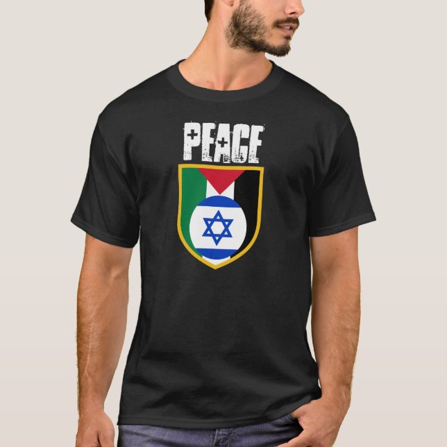 Israel Palestine No War PEACE T-Shirt (Front)