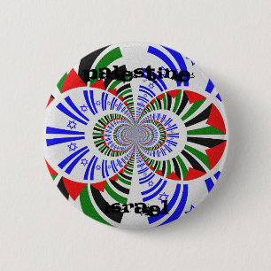 Israel & Palestine Pinback Button