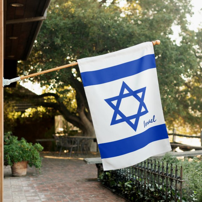 Israel patriots, Israeli flag / Outdoor House Flag (In SItu)