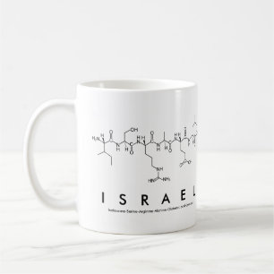 Israel peptide name mug