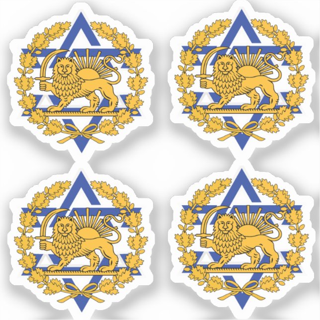 Israel Persian Lion Sticker (Front)