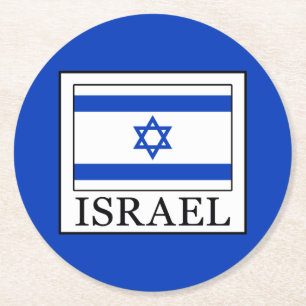 Israel Round Paper Coaster