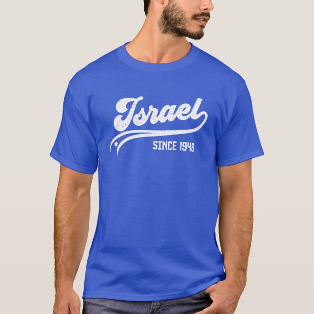 Israel Since 1948 Retro T-Shirt (Front)