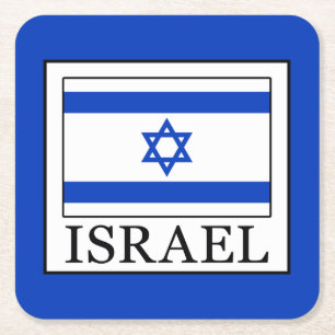 Israel Square Paper Coaster