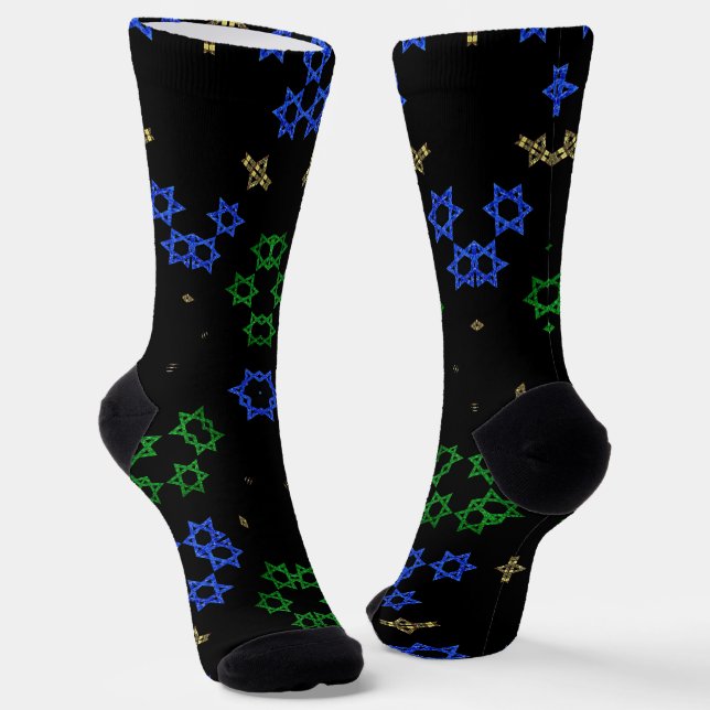israel star of david socks (Angled)