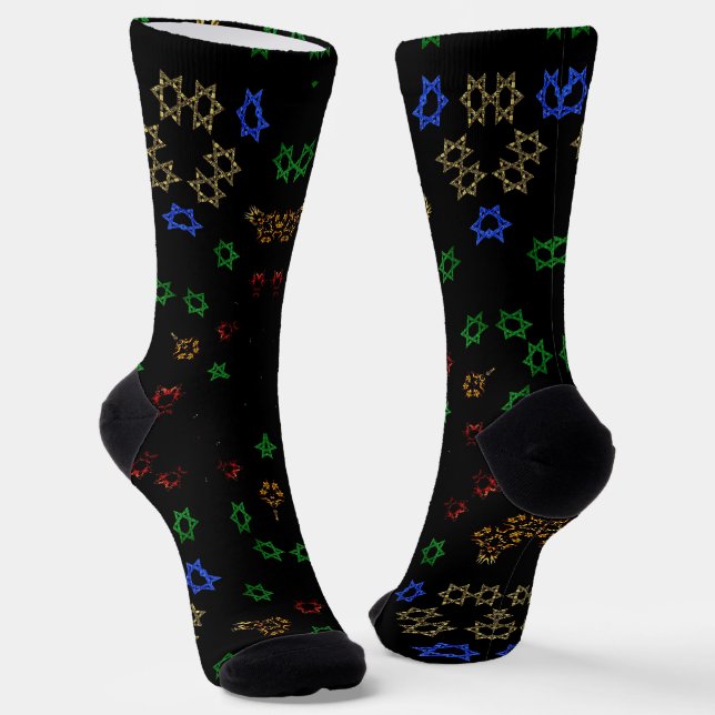 israel star of david socks (Angled)