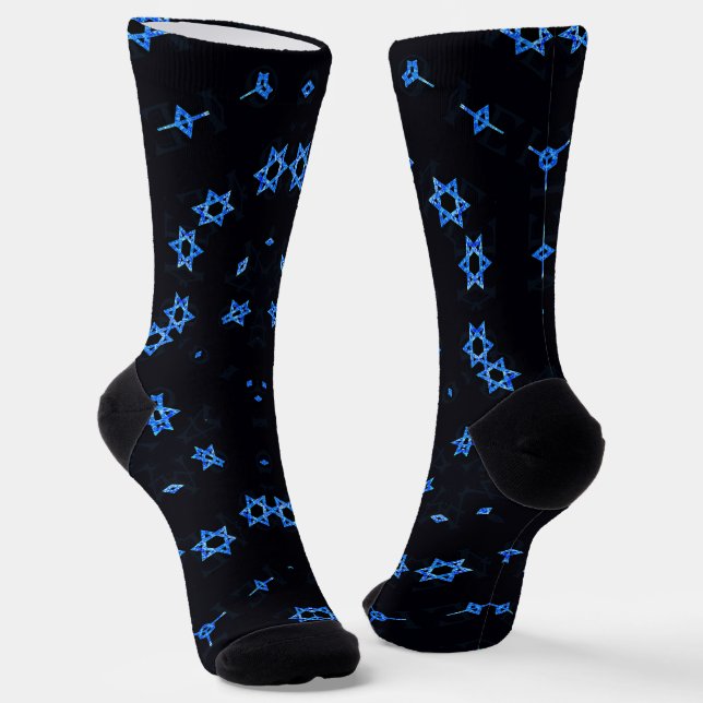 israel star of david socks (Angled)