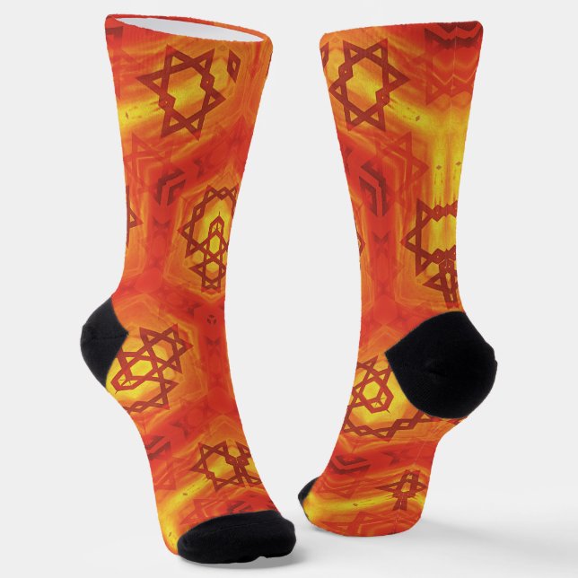 israel star of david socks (Angled)
