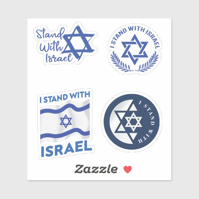 Israel Strong And Freedom Collection Flag Sticker (Sheet)