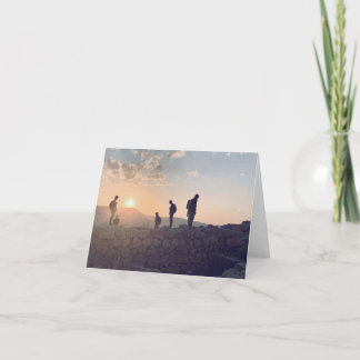 Israel Sunset Thank You Card