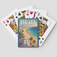 Israel Tel Aviv Illustration Travel Art Vintage