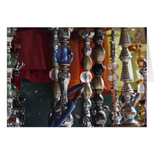 Israel, Tel Aviv, Jaffa, sheesha water pipes (Front Horizontal)