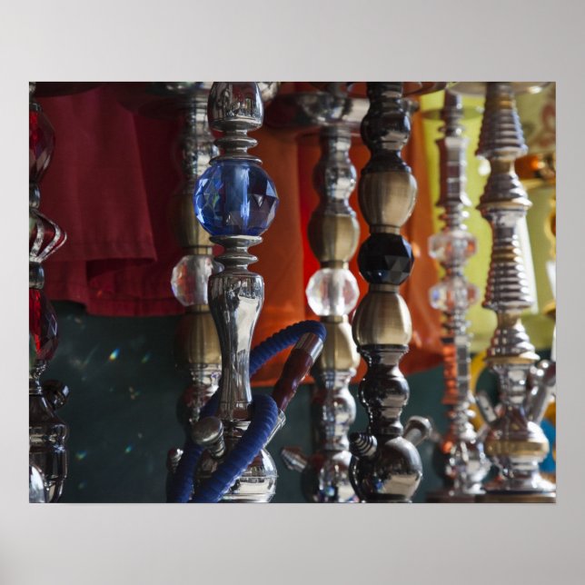 Israel, Tel Aviv, Jaffa, sheesha water pipes Poster (Front)