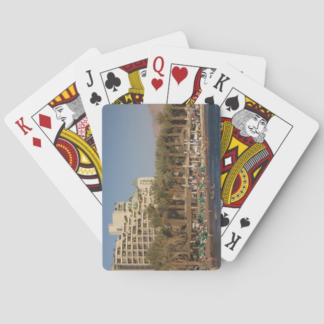 Israel, The Negev, Eilat, Red Sea beachfront Poker Cards (Back)