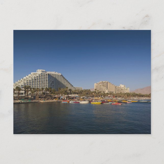Israel, The Negev, Eilat, Red Sea beachfront Postcard (Front)