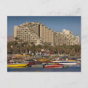 Israel, The Negev, Eilat, Red Sea beachfront Postcard