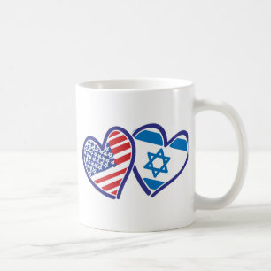 Israel USA Love Coffee Mug