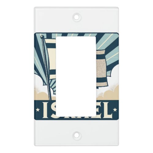 Israel  Vintage Travel Poster Light Switch Cover