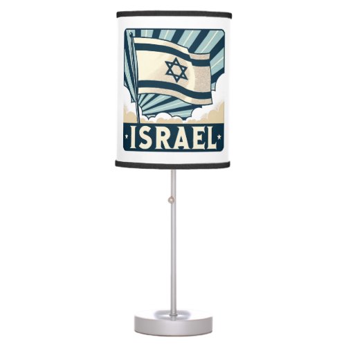 Israel  Vintage Travel Poster Table Lamp