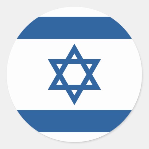 IsraelYale Blue Israel Classic Round Sticker