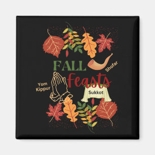 Israel Yisrael Fall Feasts Shofar Sukkot Yom Kippu Magnet