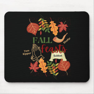 Israel Yisrael Fall Feasts Shofar Sukkot Yom Kippu Mouse Pad