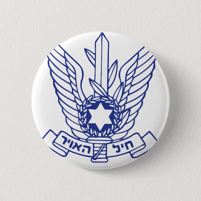 Israeli Air Force Emblem Pinback Button (Front)