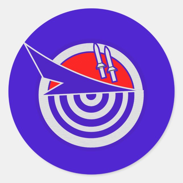 ISRAELI AIR FORCE SQUADRON CLASSIC ROUND STICKER (Front)