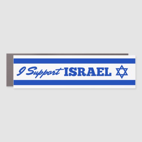 Israeli American Allies I Support Israel Bumper Car Magnet