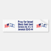 Flag of Israel Vinyl Oval Bumper Sticker Decal Flag of Israel Vinyl Oval Bumper Sticker Decal